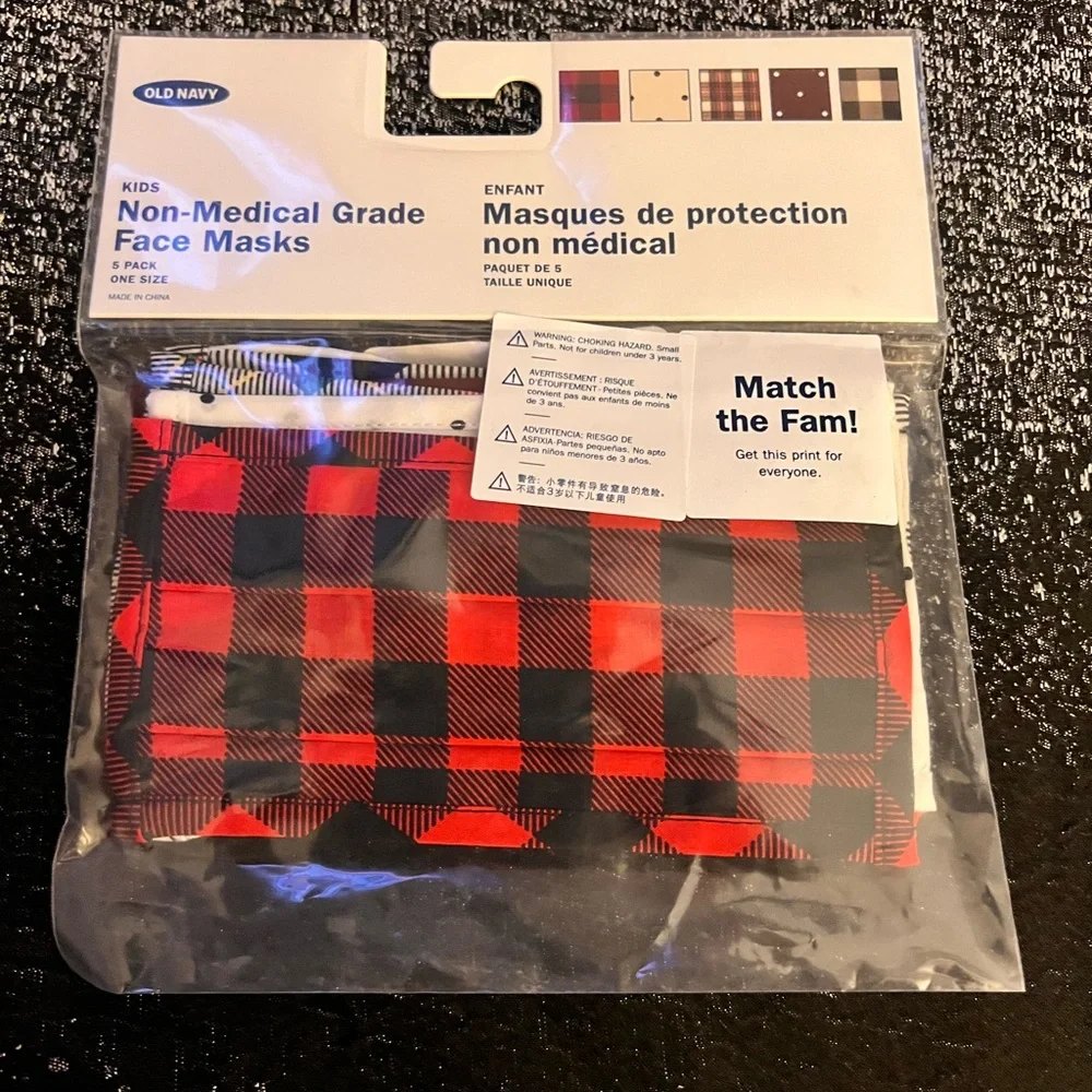 2 Old Navy Kids Face Mask 5-pack each